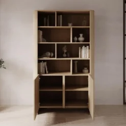 Meubella - Barbados - Boekenkast - Eiken - 103x39x170 cm