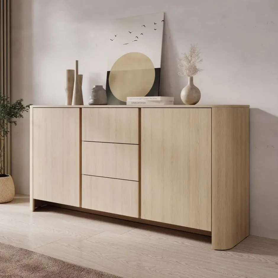 Meubella - Barbados - Dressoir - Eiken - 168x39x84 cm