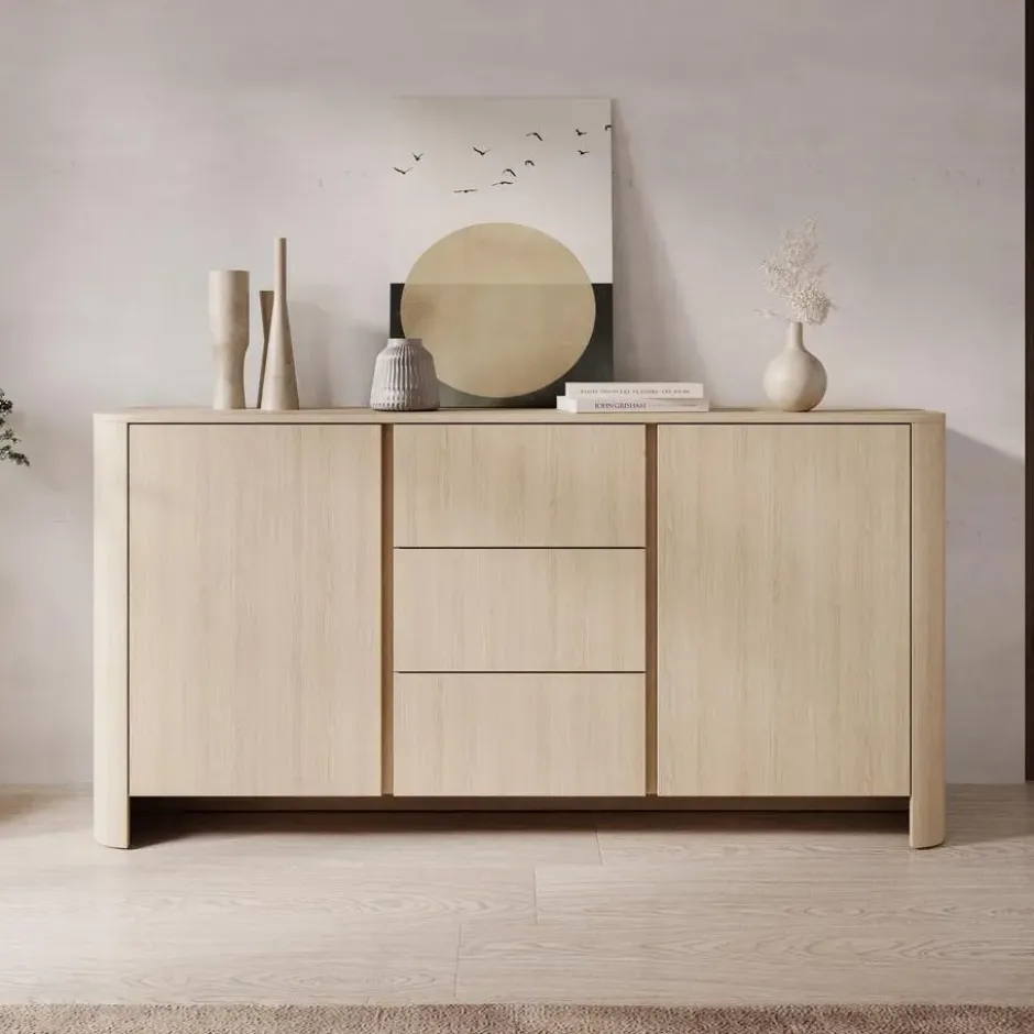 Meubella - Barbados - Dressoir - Eiken - 168x39x84 cm