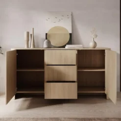 Meubella - Barbados - Dressoir - Eiken - 168x39x84 cm