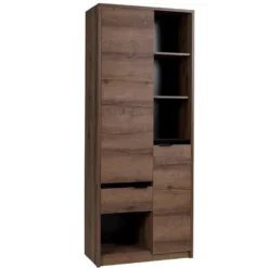Meubella - Boekenkast Diplo - Eiken - 80 cm