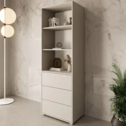 Meubella - Boekenkast Gideon - Beige - 60 cm