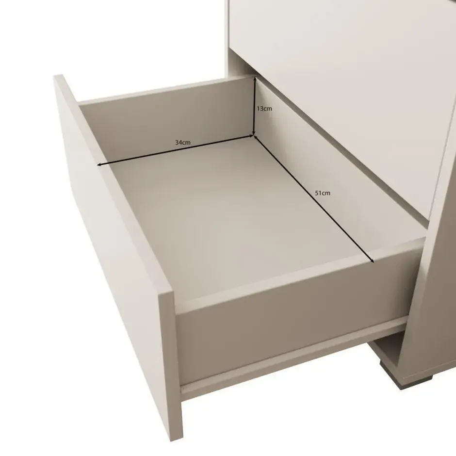 Meubella - Boekenkast Gideon - Beige - 60 cm