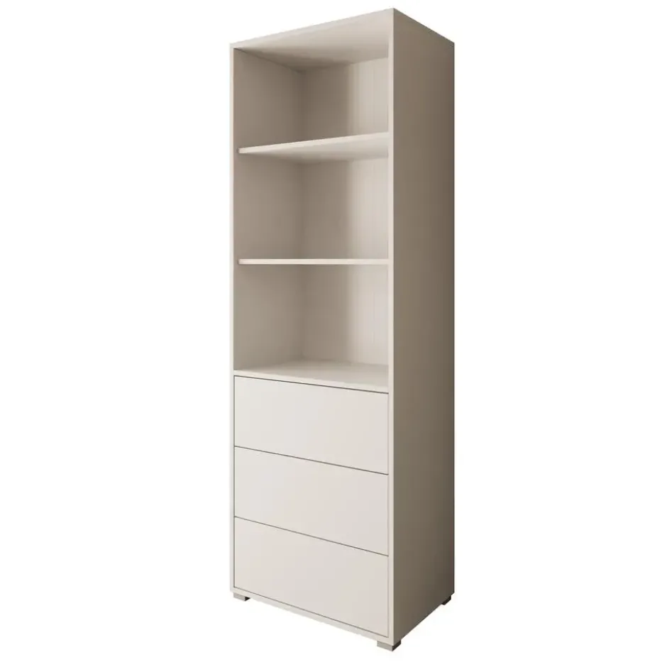 Meubella - Boekenkast Gideon - Wit - 60 cm
