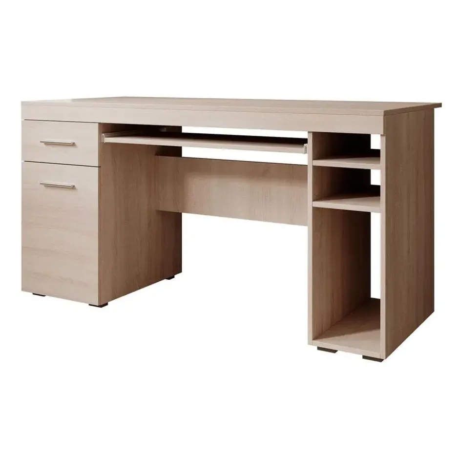 Meubella - Bureau Acta - Eiken - 145 cm