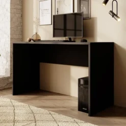 Meubella - Bureau Apoda 2 - Zwart - 130 cm