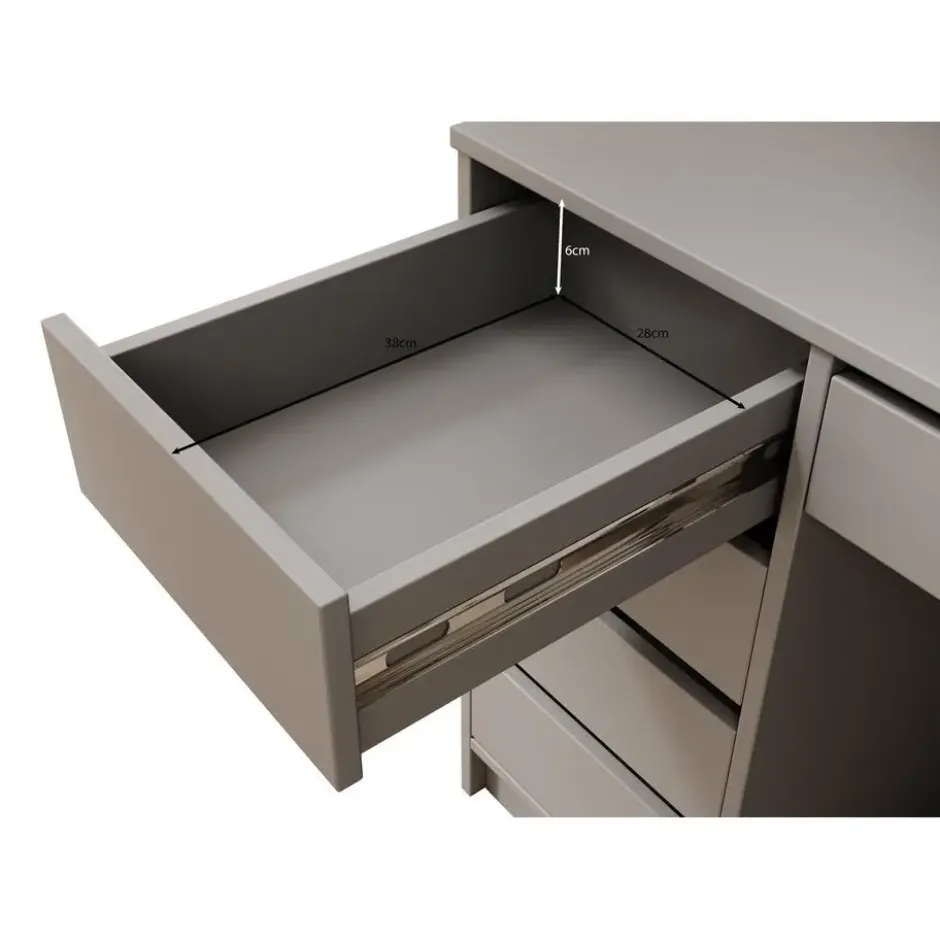 Meubella - Bureau Avio 2 - Beige - 154 cm