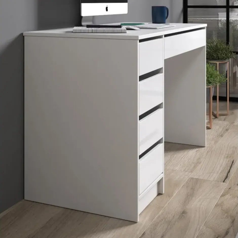 Meubella - Bureau Avio - Wit - 120 cm