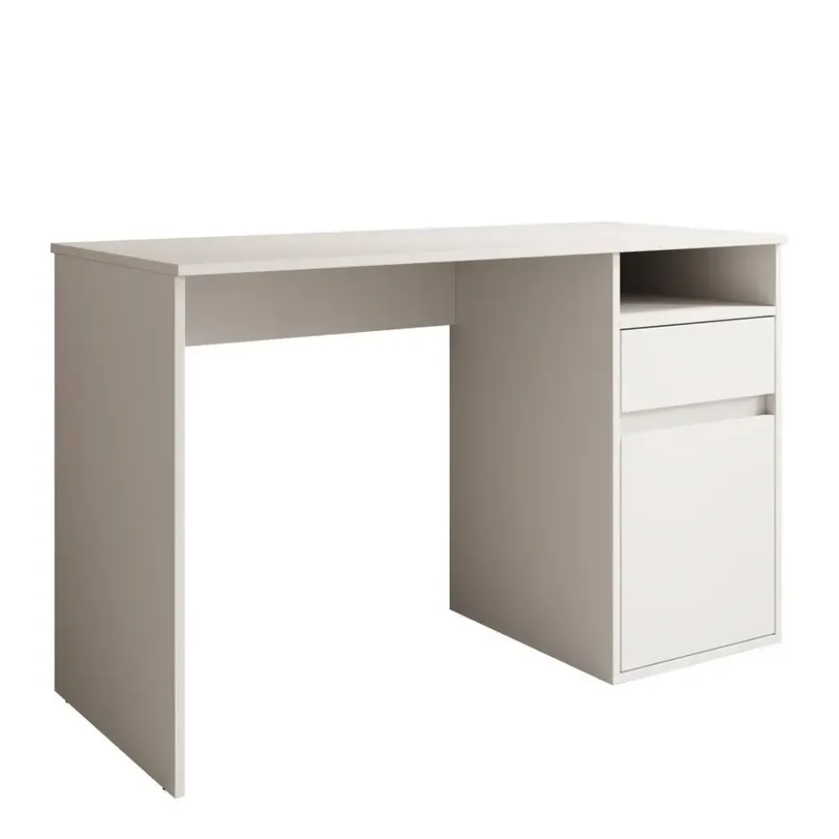 Meubella - Bureau Babot - Wit 1 - 120 cm