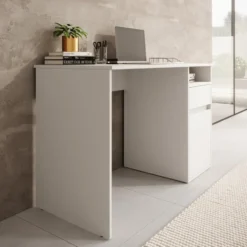 Meubella - Bureau Babot - Wit 1 - 120 cm