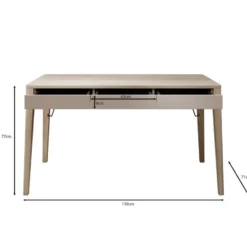 Meubella - Bureau Mazar - Licht eiken - 139 cm