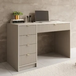 Meubella - Bureau Tavares - Beige - 120 cm