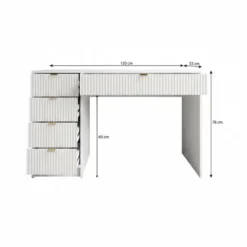 Meubella - Bureau Tavares - Wit - 120 cm