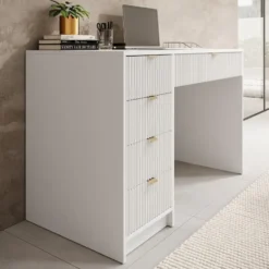 Meubella - Bureau Tavares - Wit - 120 cm