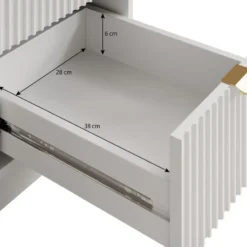 Meubella - Bureau Tavares - Wit - 120 cm
