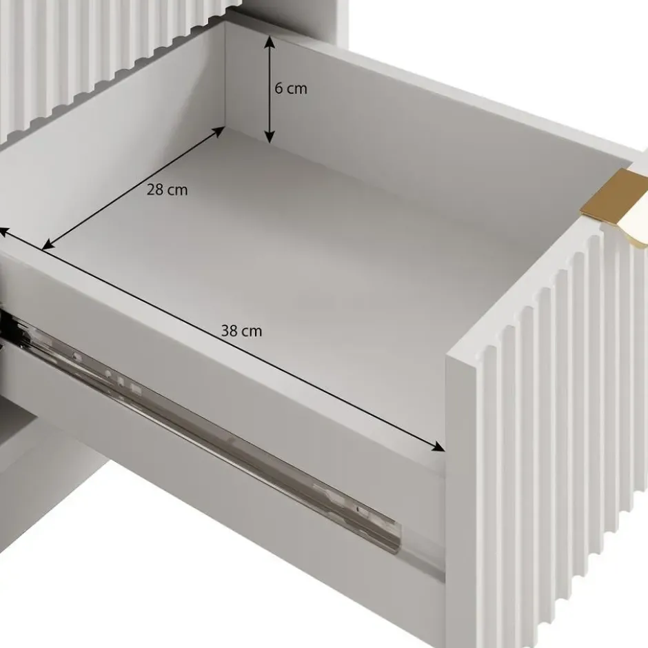Meubella - Bureau Tavares - Wit - 120 cm