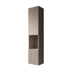 Meubella - Cruzar 2 - Vitrinekast - Beige - 40x30x180 cm