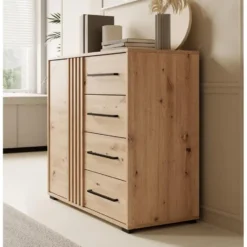 Meubella - Dressoir Adyson - Eiken - 93 cm
