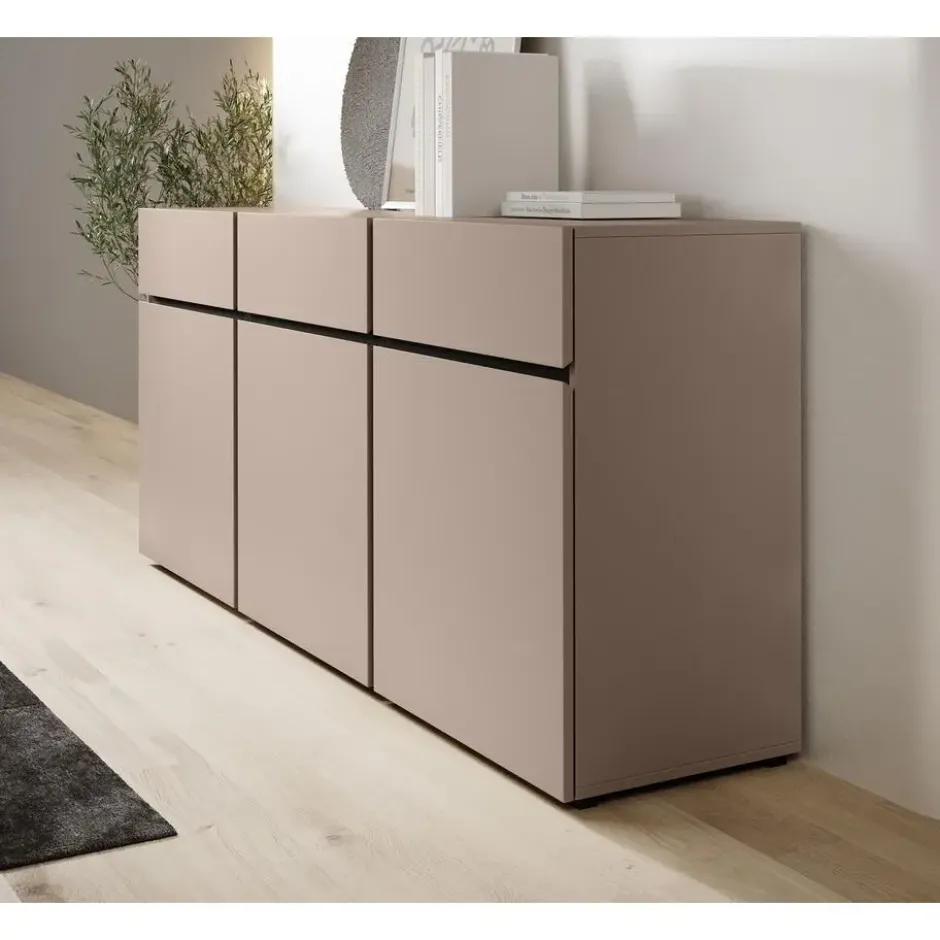Meubella - Dressoir Cainan - Beige - 180 cm