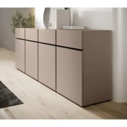 Meubella - Dressoir Cainan - Beige - 225 cm