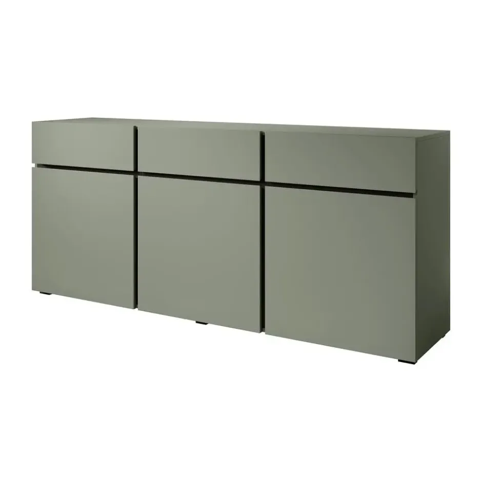 Meubella - Dressoir Cainan - Groen - 180 cm