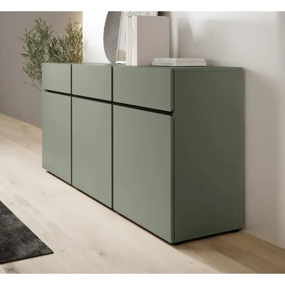 Meubella - Dressoir Cainan - Groen - 180 cm