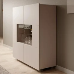 Meubella - Dressoir Calgary - Beige - 100 cm