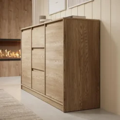 Meubella - Dressoir Cuarto - Eiken - 138 cm