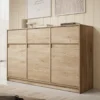 Meubella - Dressoir Cuarto 2 - Eiken - 138 cm