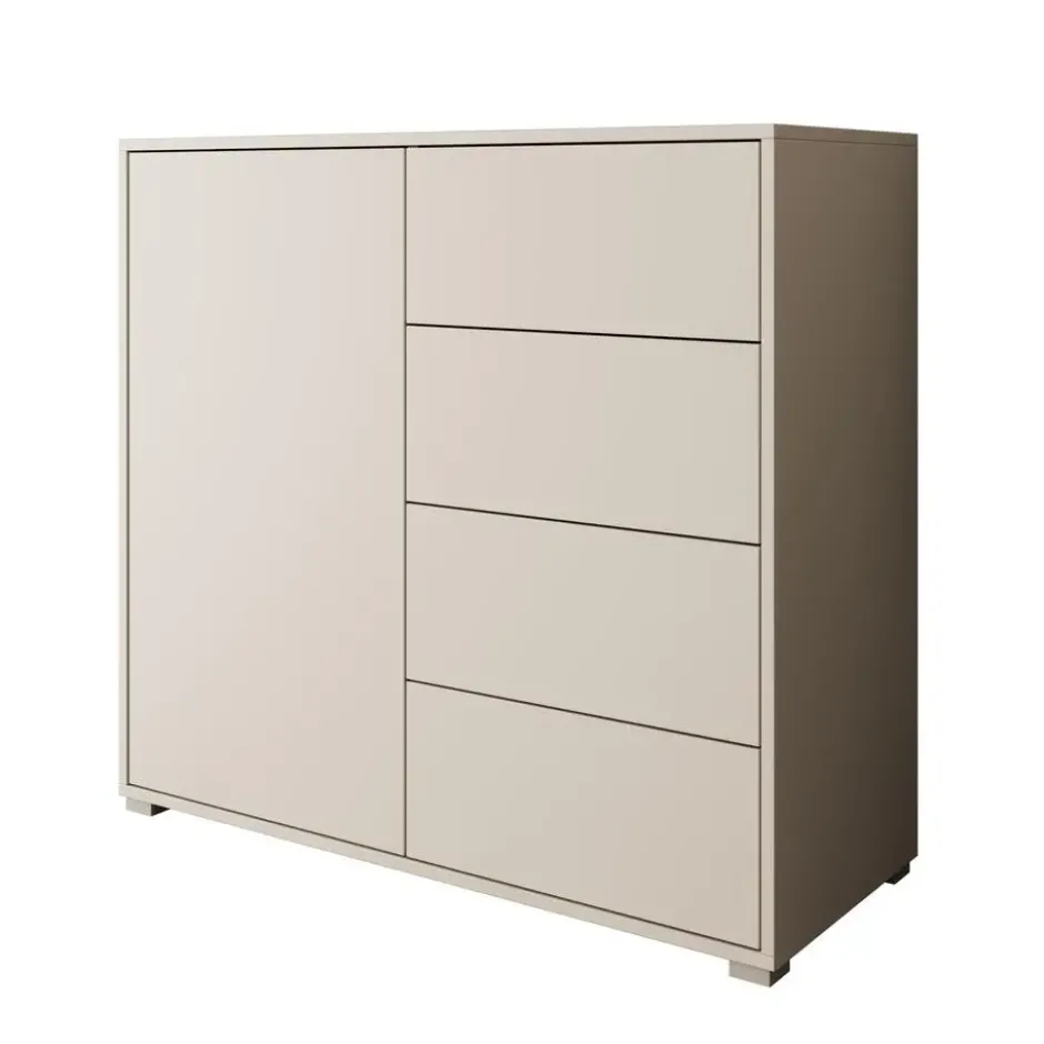Meubella - Dressoir Gideon - Beige - 100 cm
