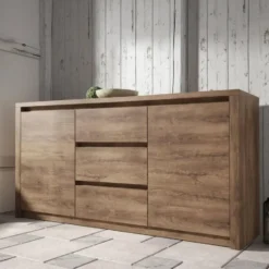 Meubella - Dressoir Monaco - Eiken - 140 cm
