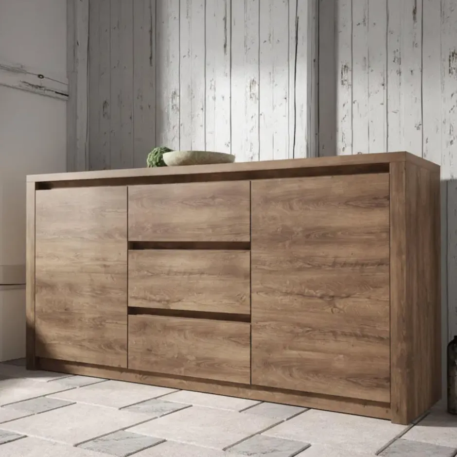 Meubella - Dressoir Monaco - Eiken - 140 cm