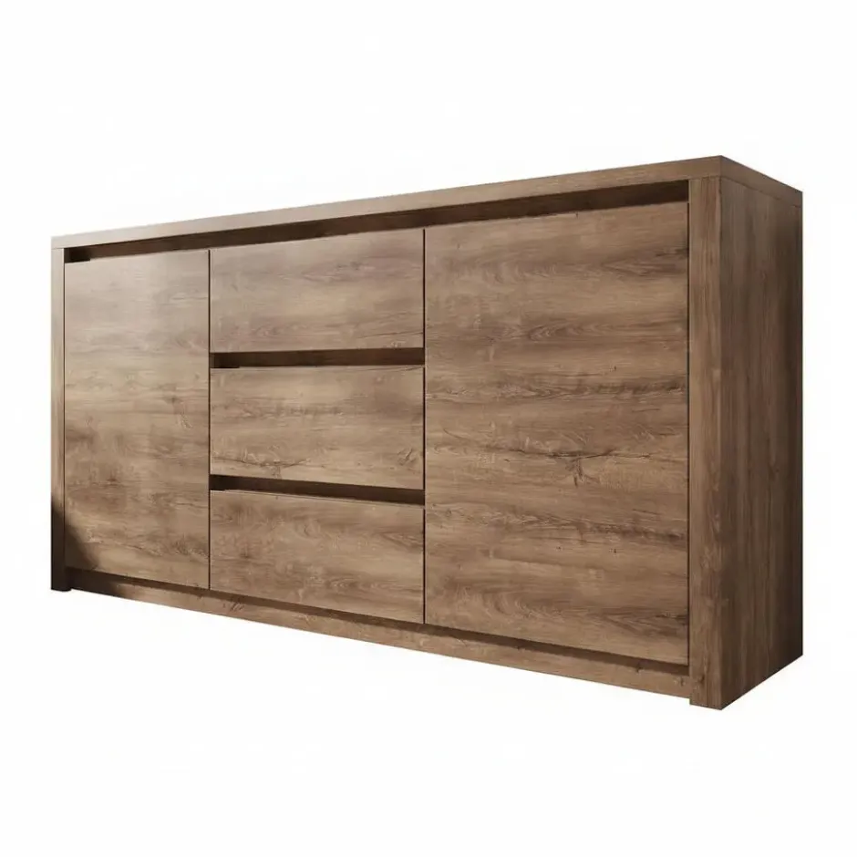 Meubella - Dressoir Monaco - Eiken - 140 cm