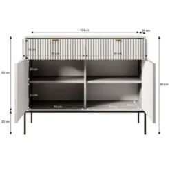 Meubella - Dressoir Navil - Groen - 104 cm