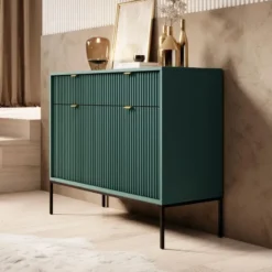 Meubella - Dressoir Navil - Groen - 104 cm