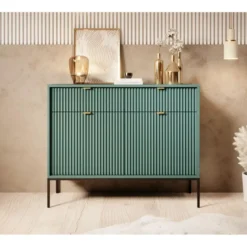 Meubella - Dressoir Navil - Groen - 104 cm