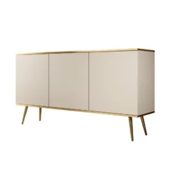 Meubella - Dressoir Orleans - Beige - 160 cm