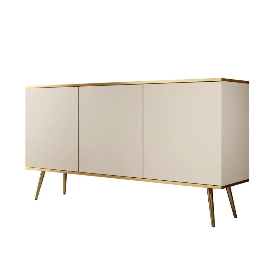 Meubella - Dressoir Orleans - Beige - 160 cm