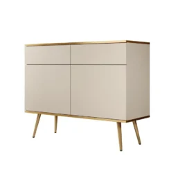 Meubella - Dressoir Orleans - Beige - 107 cm