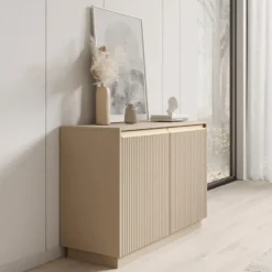 Meubella - Dressoir Remy - Beige - 104 cm