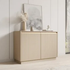Meubella - Dressoir Remy - Beige - 104 cm