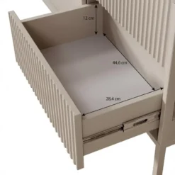 Meubella - Dressoir Saran - Beige - 153 cm