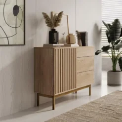 Meubella - Dressoir Storm - Eiken - 106 cm - Met lades