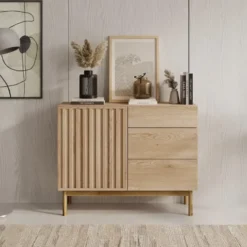 Meubella - Dressoir Storm - Eiken - 106 cm - Met lades