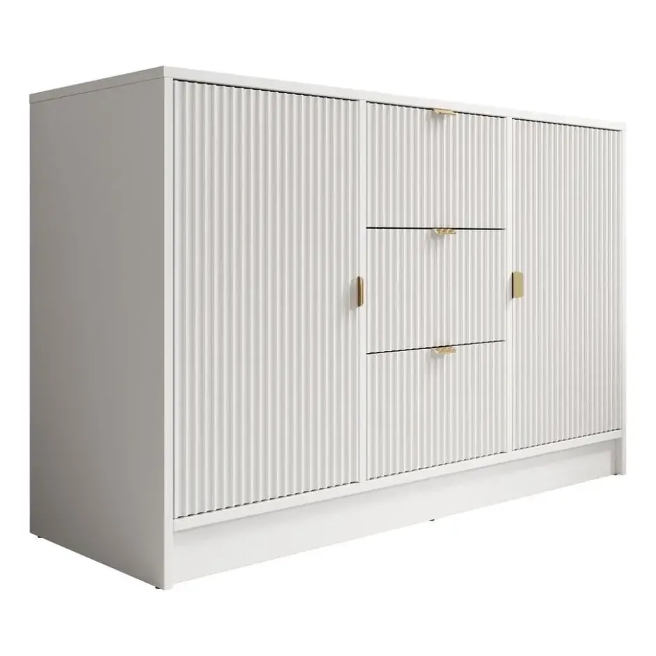 Meubella - Dressoir Tavares - Wit - 118 cm