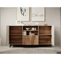 Meubella - Dressoir Vintar - Eiken - 150 cm