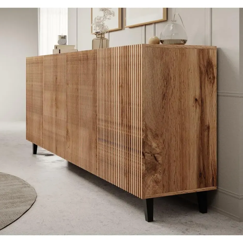 Meubella - Dressoir Vintar - Eiken - 200 cm