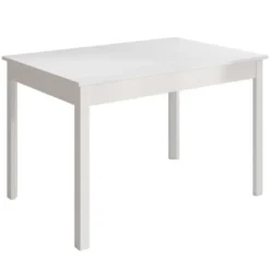 Meubella - Eetkamertafel Steve - Wit - 160 cm - Uitschuifbaar