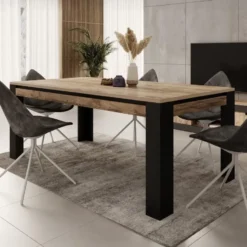 Meubella - Eetkamertafel Trinidad - Eiken - 195 cm