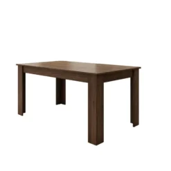 Meubella - Eetkamertafel Uverta - Donker eiken - 220 cm - Uitschuifbaar